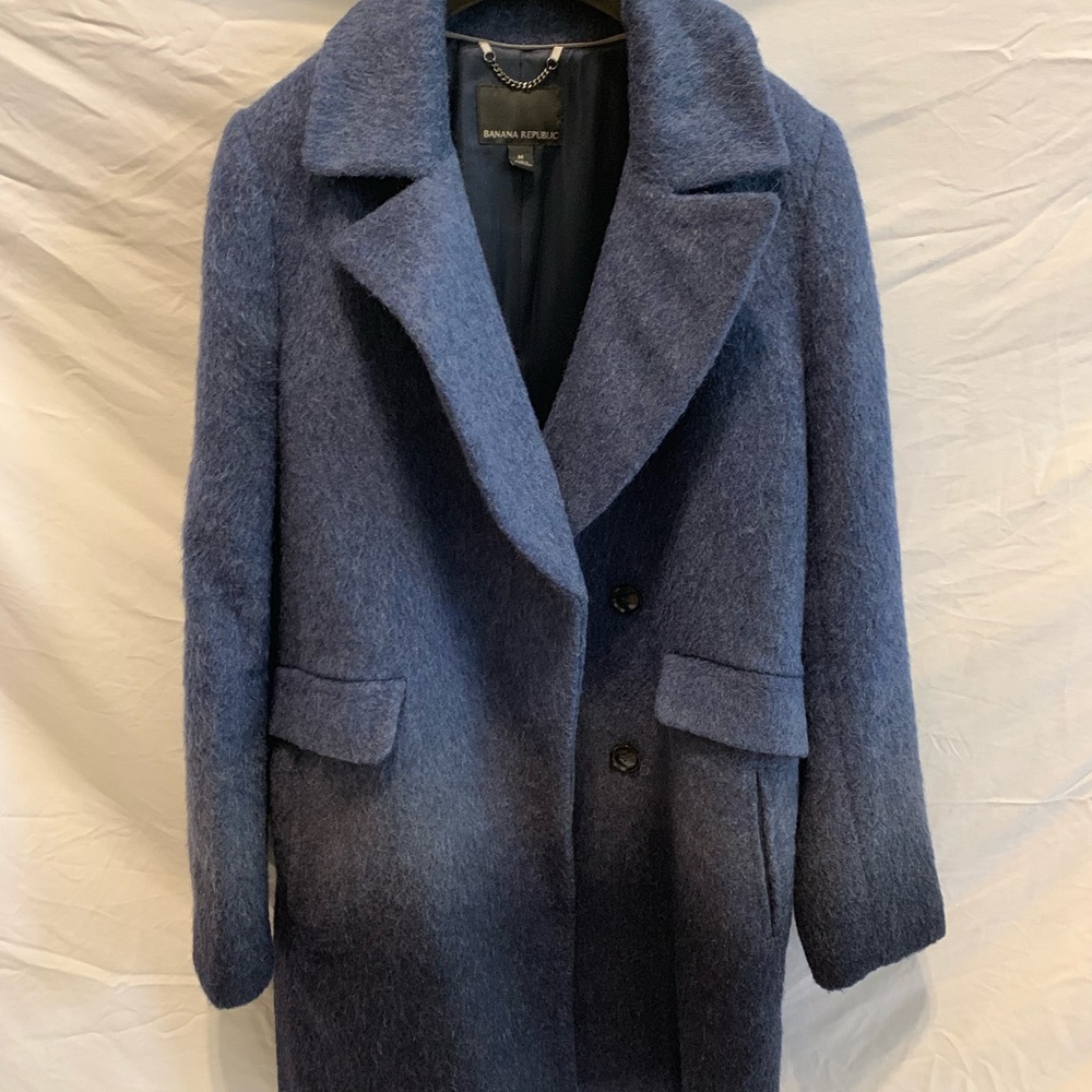 Banana Republic navy ombré wool jacket